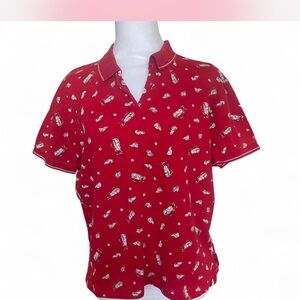 Liz Golf -Liz Claiborne Red Polo Shirt